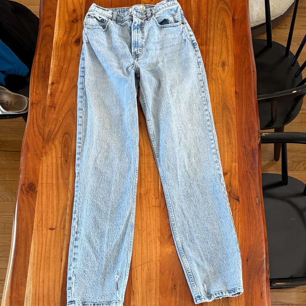 Abercrombie & Fitch Light Blue Straight Leg Jeans